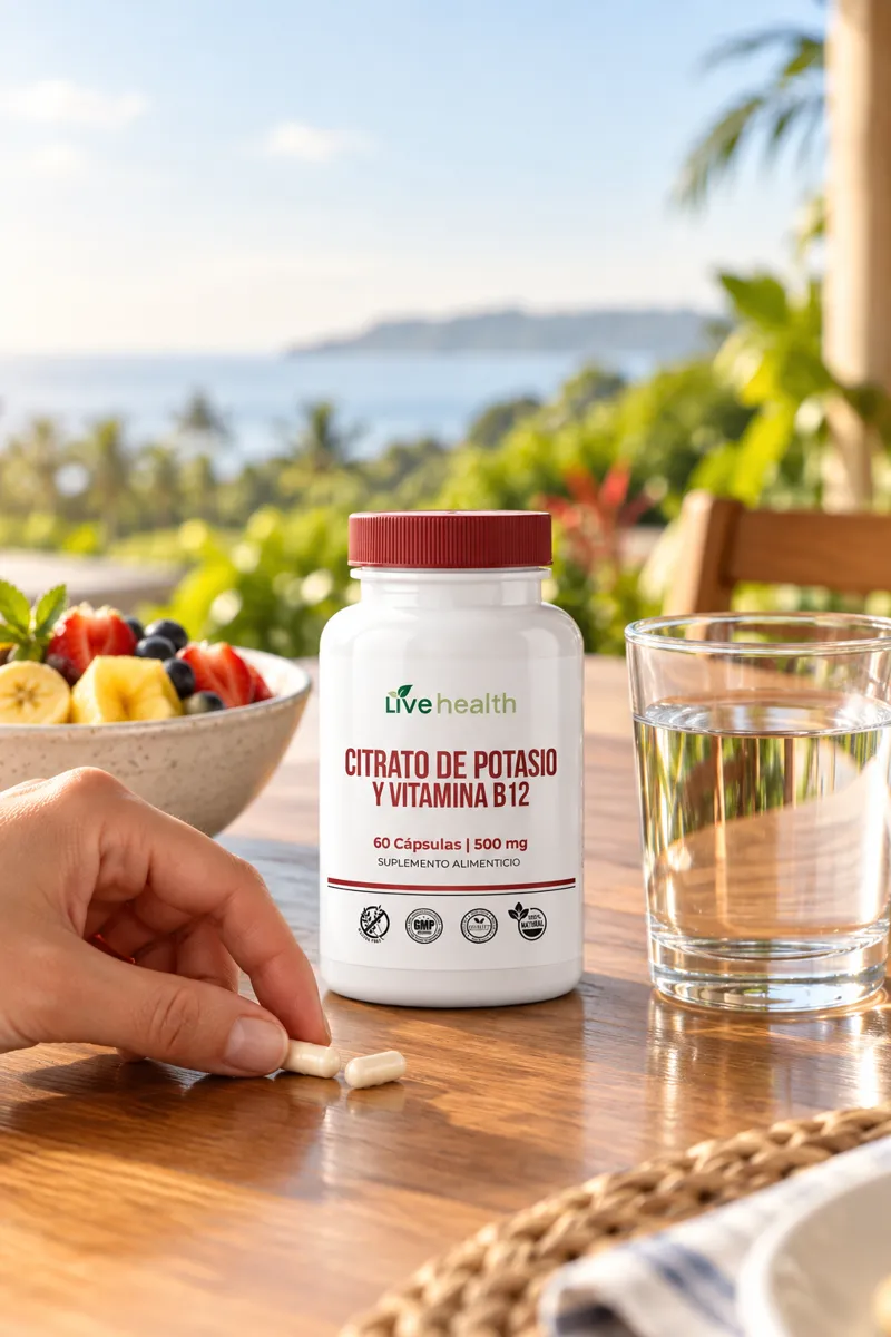 Potasio + B12 Live Health