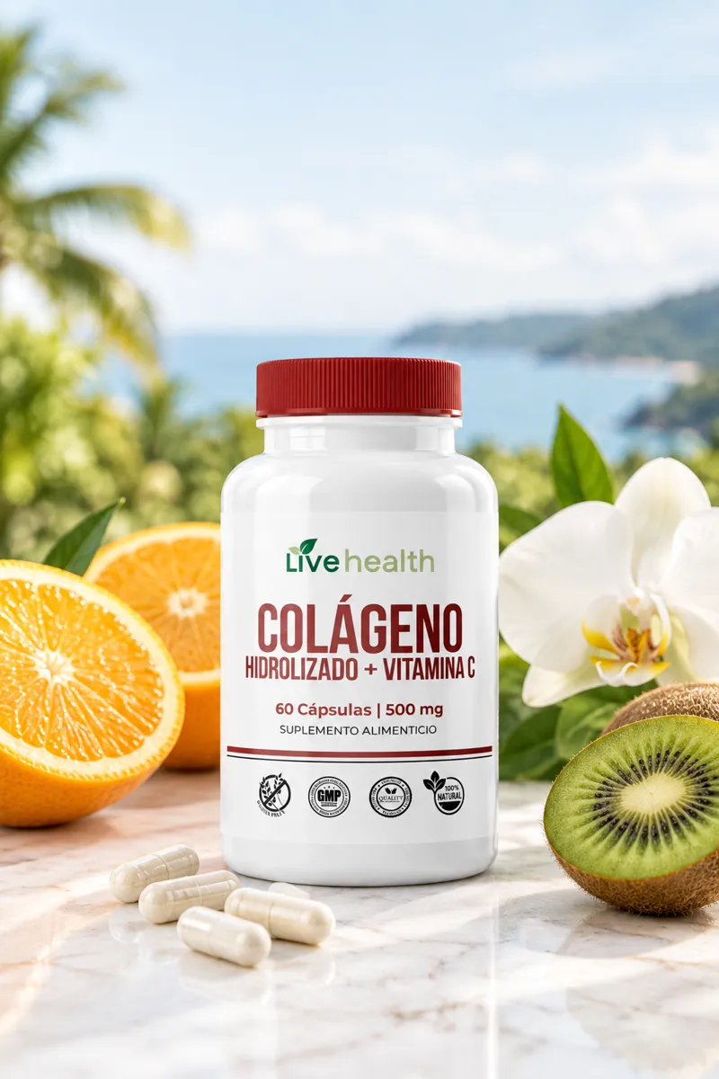 Colágeno + Vitamina C Live Health