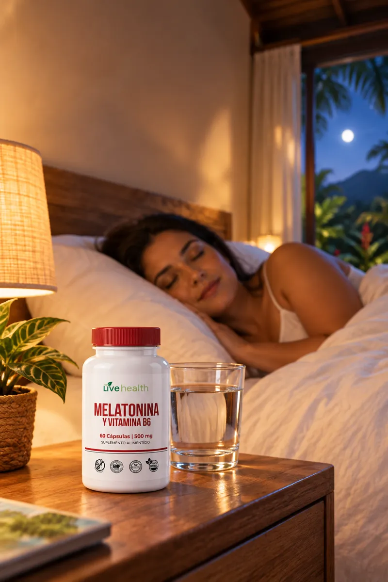 Melatonina + B6 Live Health