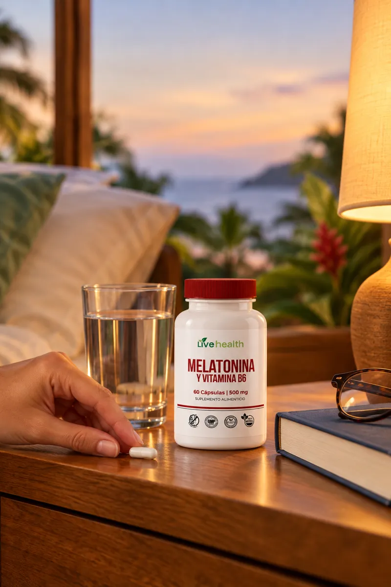 Melatonina + B6 Live Health